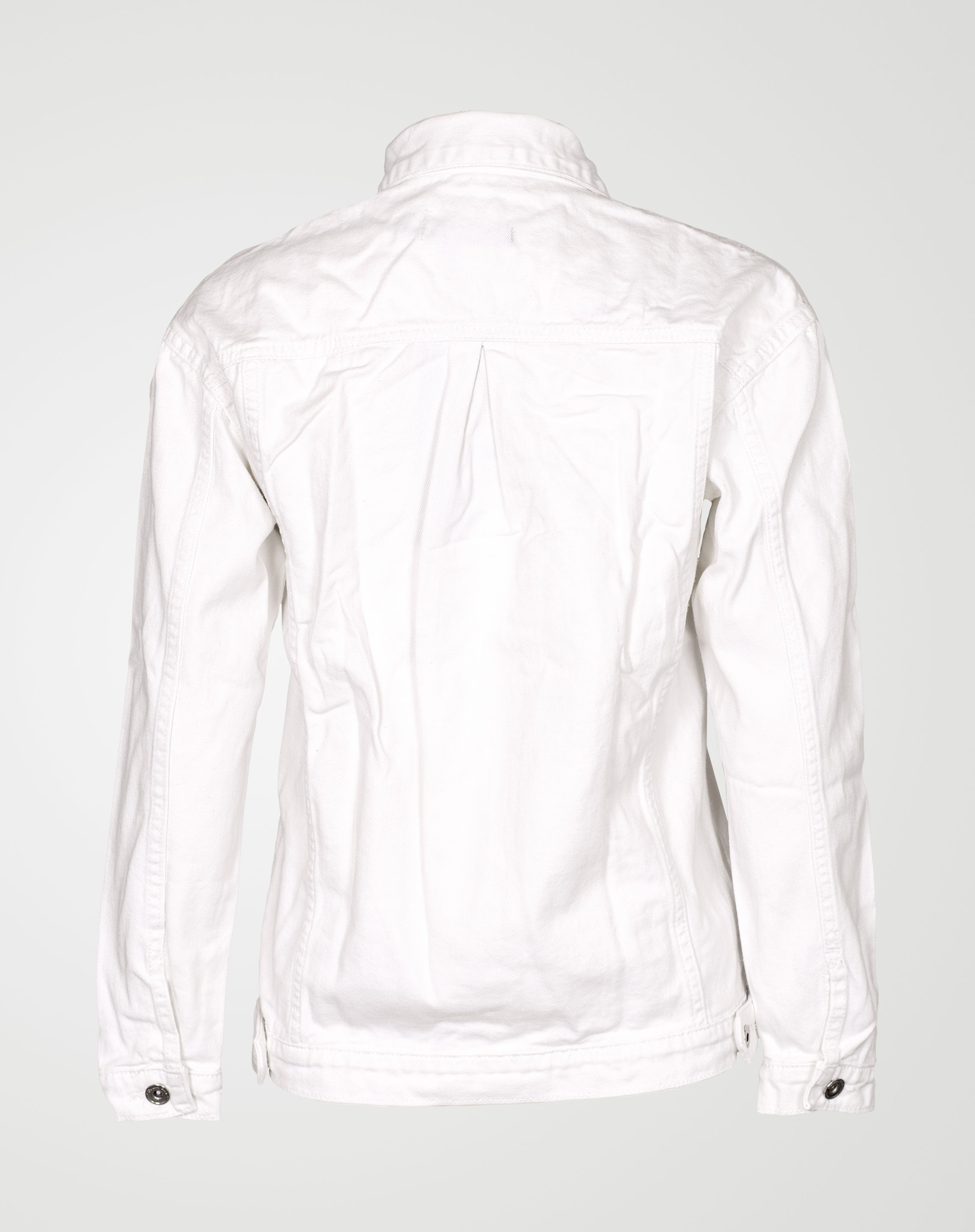 Image 3 of Womens Oversized Denim Jacket color White and sizes 8,10,12,14,16 from Noroze