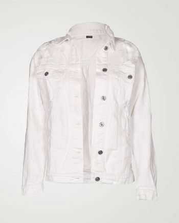Image 1 of Womens Oversized Denim Jacket color White and sizes 8,10,12,14,16 from Noroze