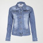 Image 1 of Womens Plain Denim Jacket color Blue and sizes 8,10,12,14,16,18 from Noroze