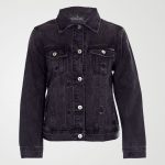 Image 1 of Girls Ribbed Denim Jacket color Black and sizes 7-8 yrs, 9-10 yrs, 11-12 yrs, 13 yrs from Noroze
