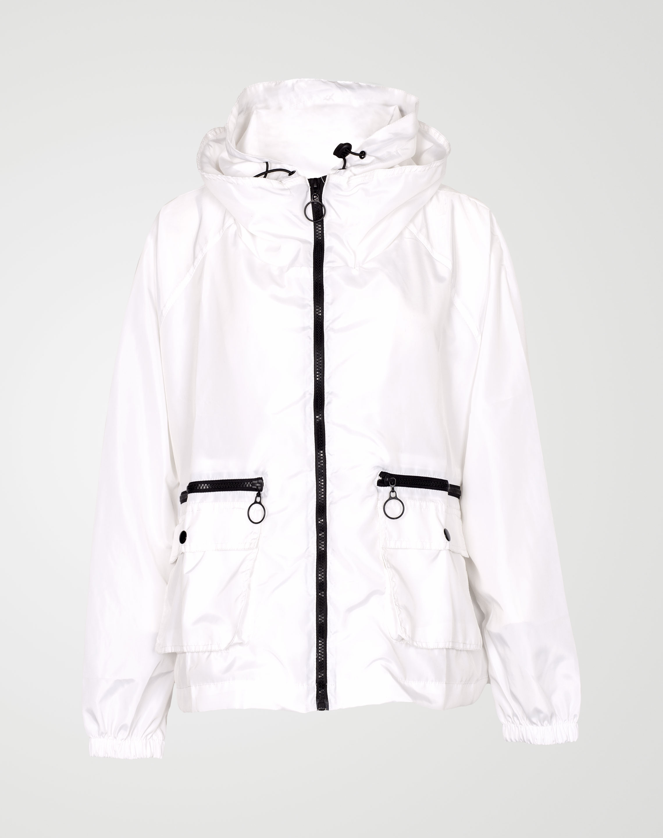 Image 1 of Womens Loose Light Waterproof Raincoat color White and sizes S/M, L/XL from Noroze