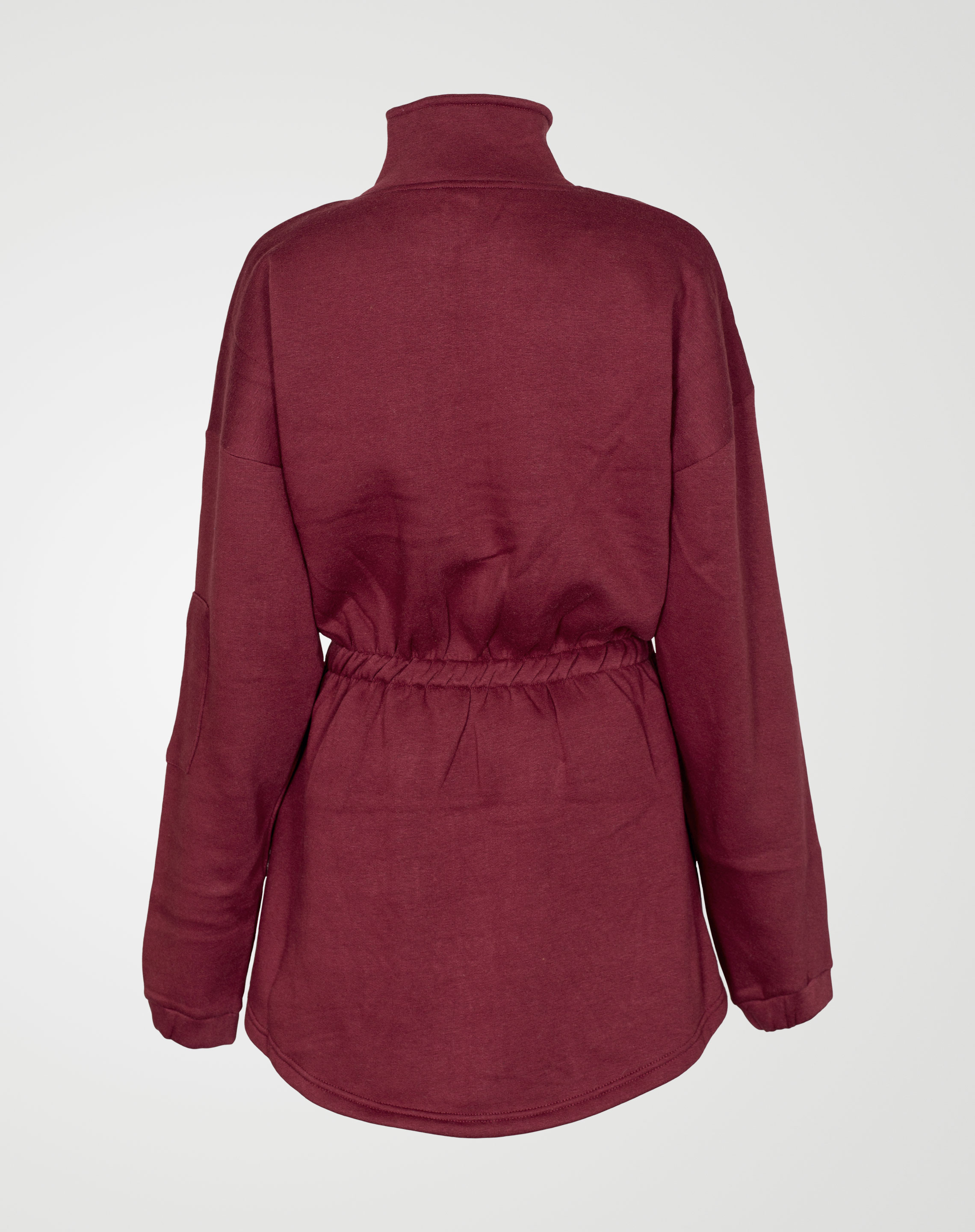 Image 2 of Womens Fleece Quarter Zip Top Dress color Green and sizes 8,10,12,14 from Noroze