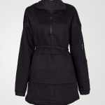 Image 2 of Womens Fleece Quarter Zip Top Dress color Black and sizes 8,10,12,14 from Noroze