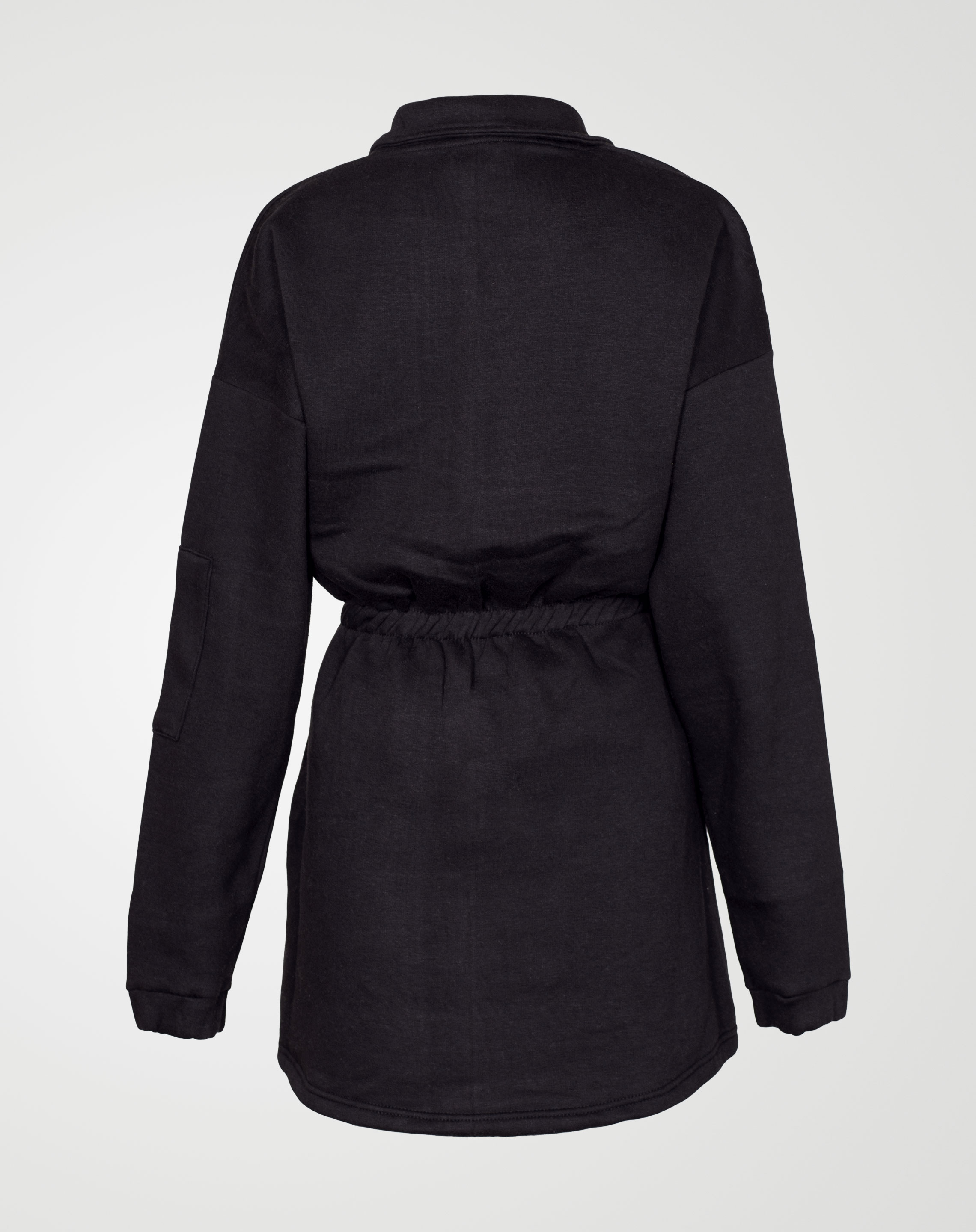 Image 3 of Womens Fleece Quarter Zip Top Dress color Black and sizes 8,10,12,14 from Noroze