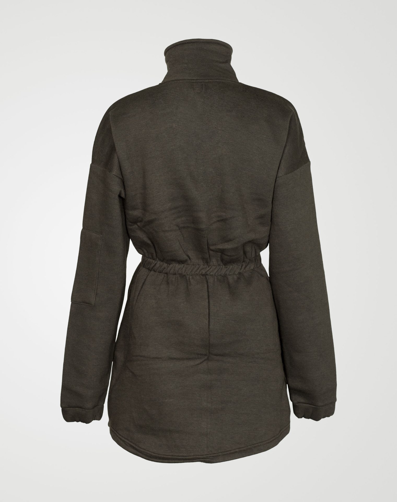 Image 2 of Womens Fleece Quarter Zip Top Dress color Green and sizes 8,10,12,14 from Noroze