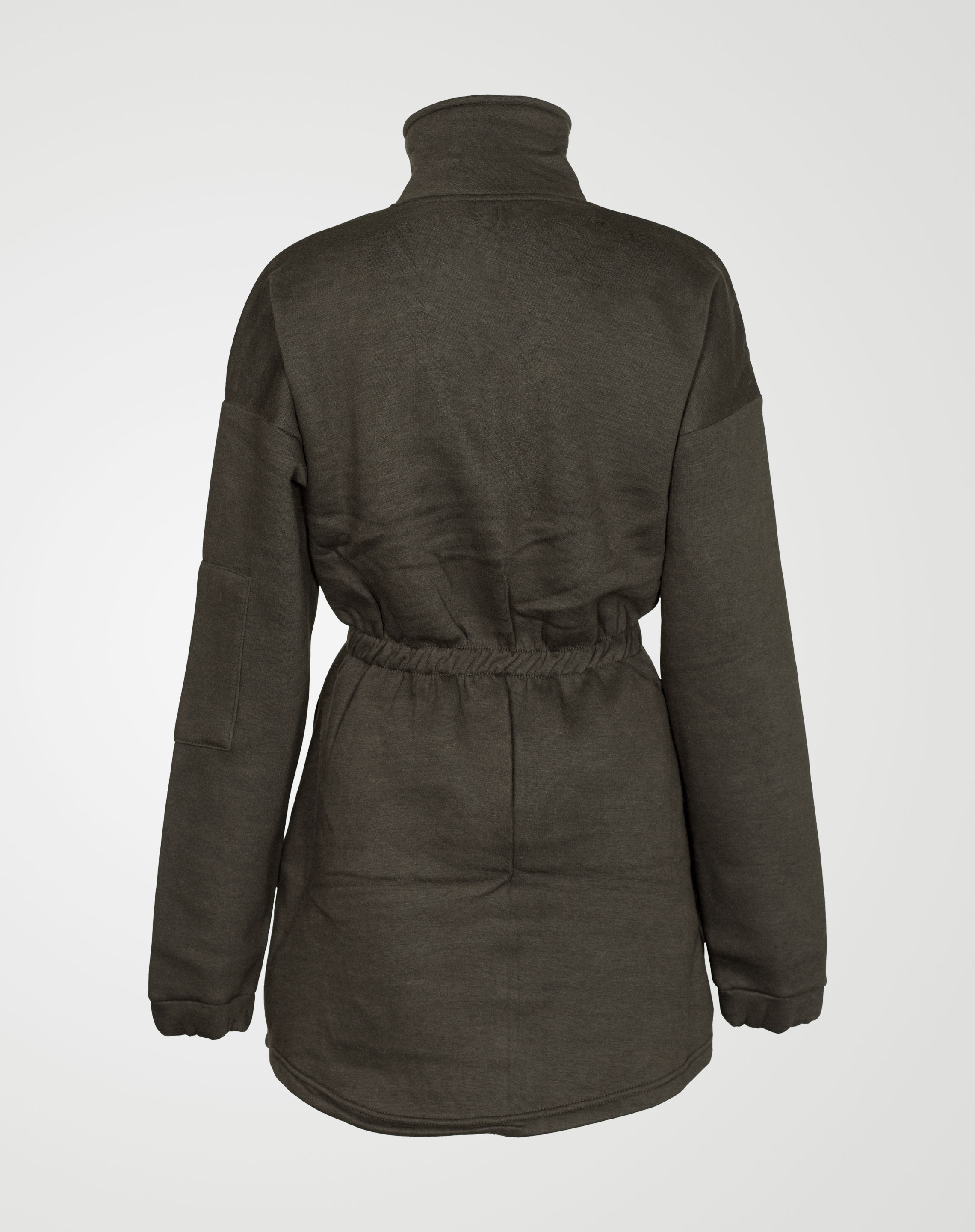 Image 2 of Womens Fleece Quarter Zip Top Dress color Green and sizes 8,10,12,14 from Noroze