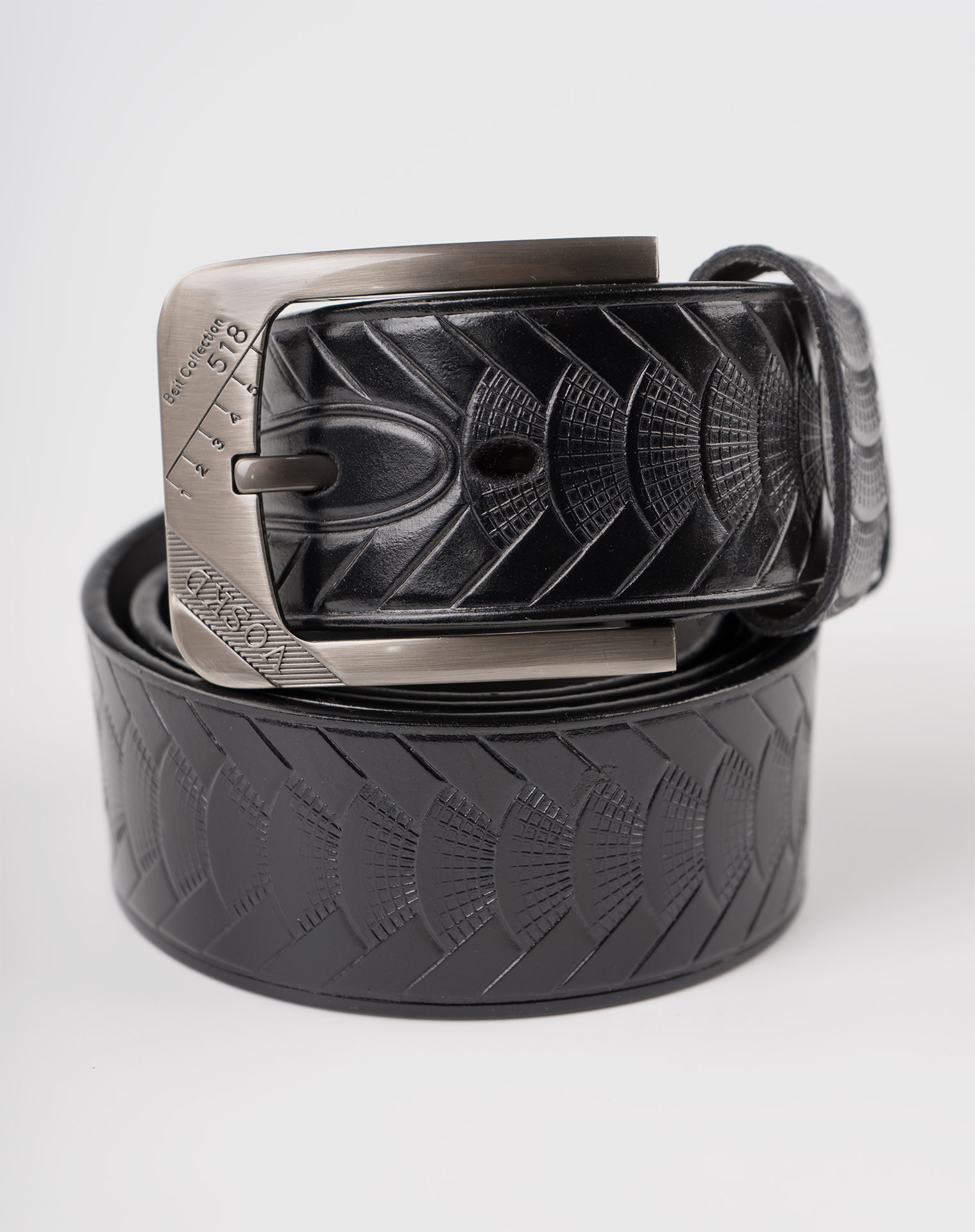 Image 3 of Mens Animal Patterned Leather Belt of color Black from Noroze Brand