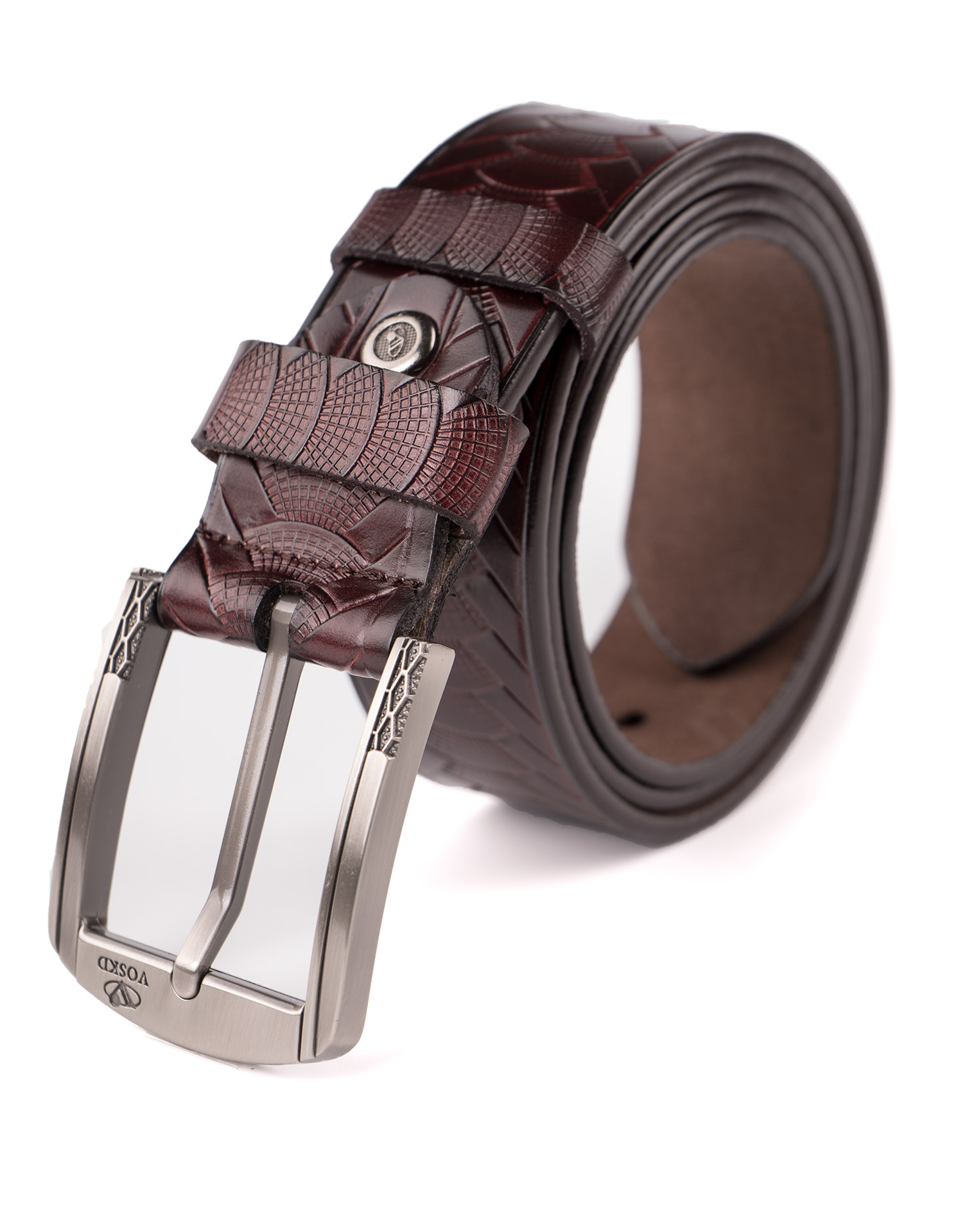 Image 1 of Mens Animal Patterned Leather Belt of color Coffee from Noroze