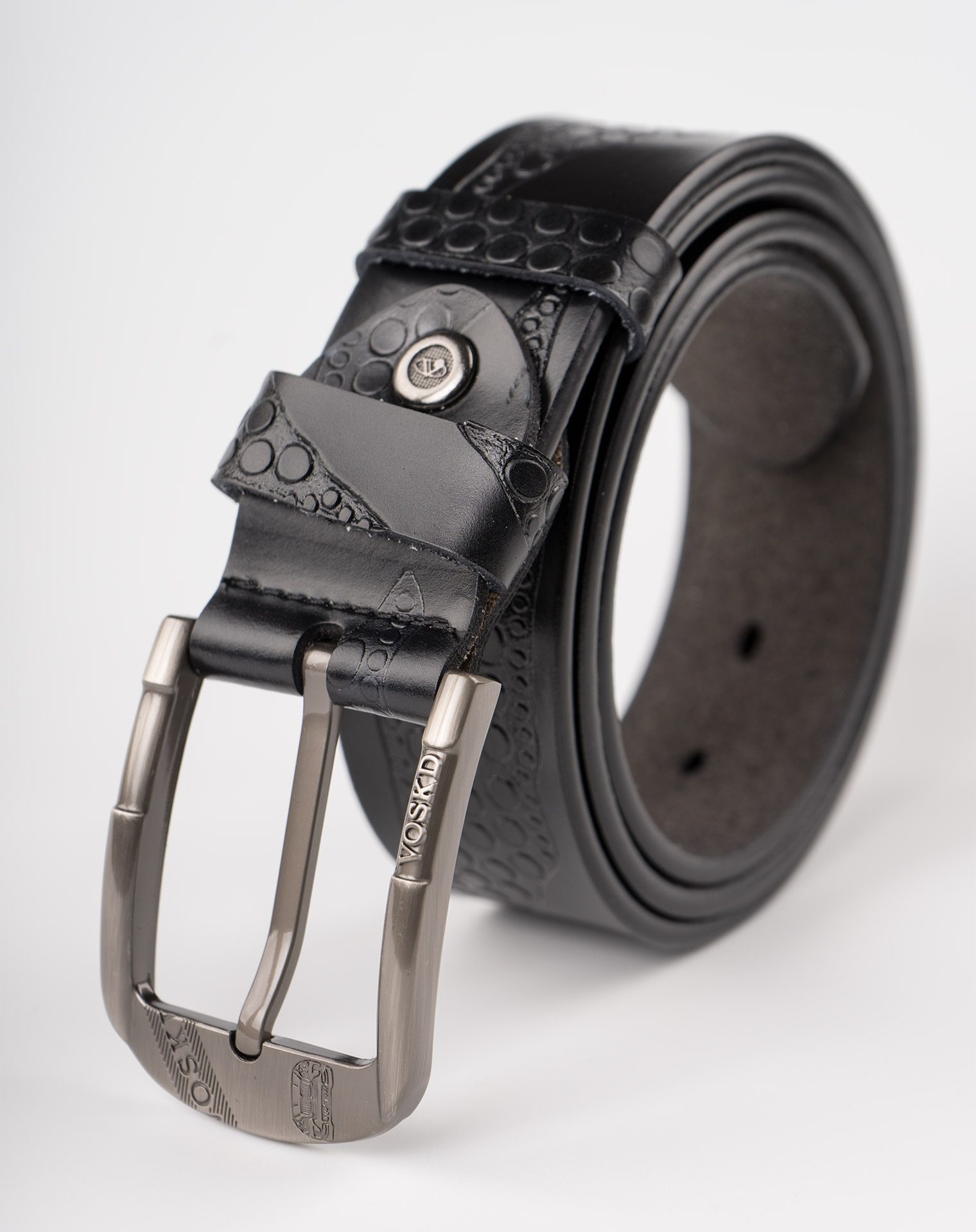 Image 1 of Mens Leather Belt of color Black from Noroze Brand