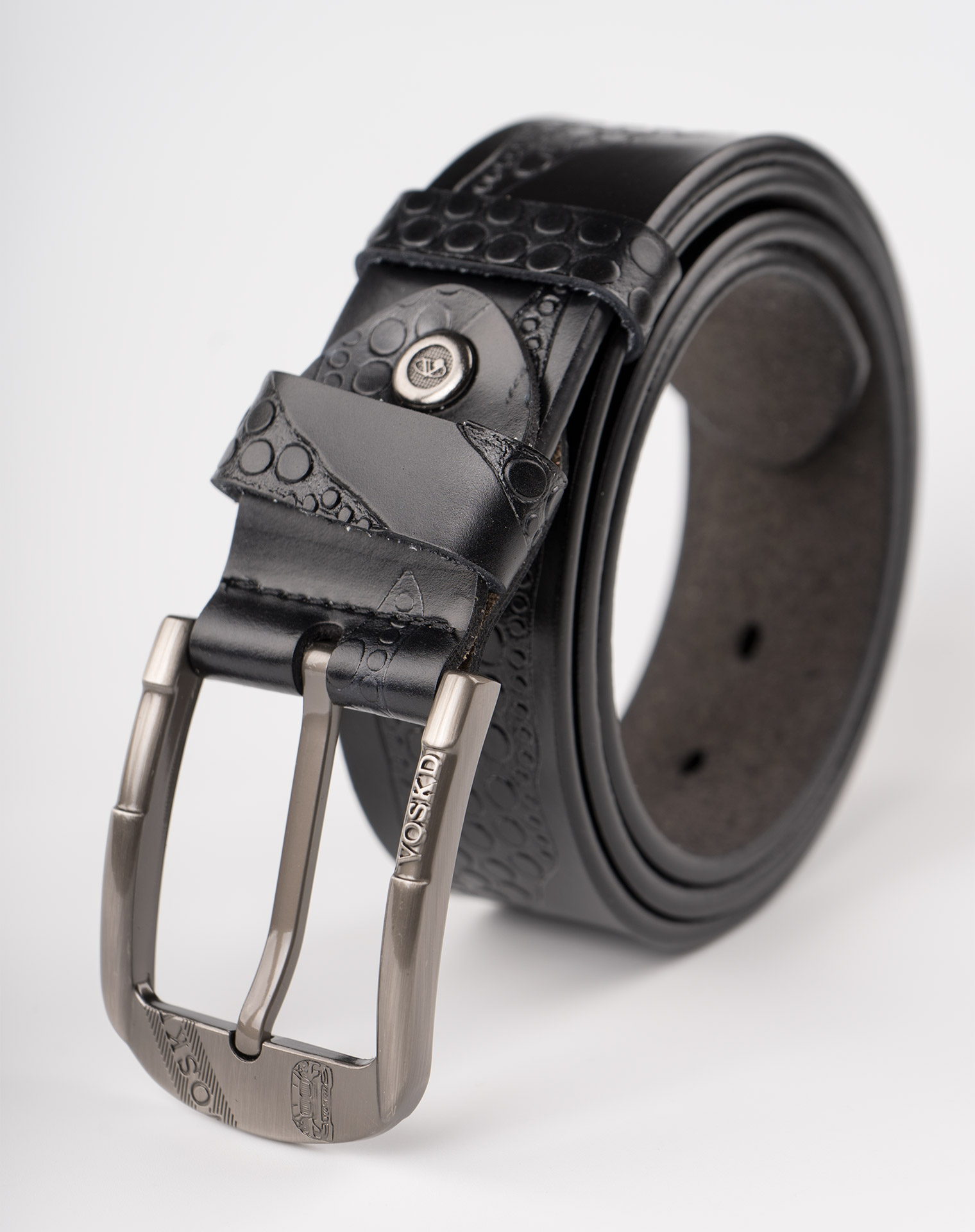 Image 1 of Mens Leather Belt of color Black from Noroze Brand