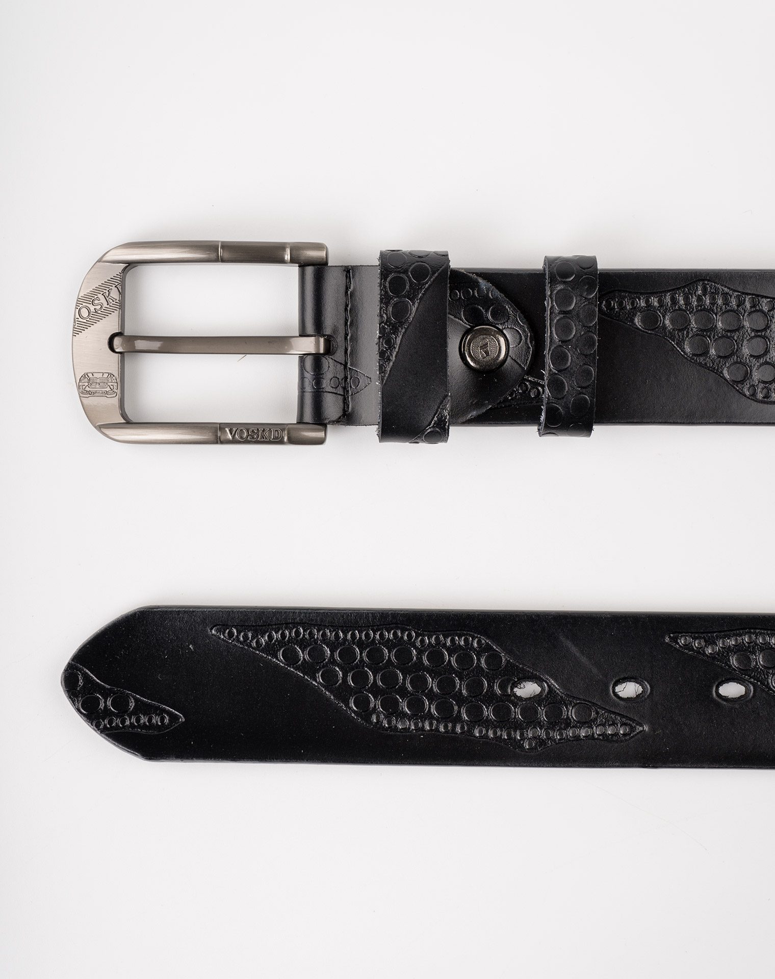 Image 6 of Mens Leather Belt of Black color from Noroze