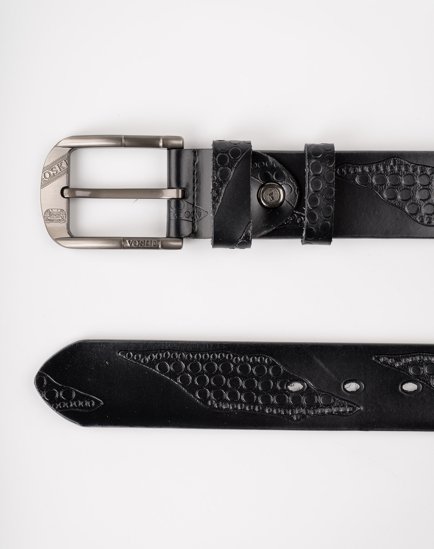 Image 6 of Mens Leather Belt of Black color from Noroze