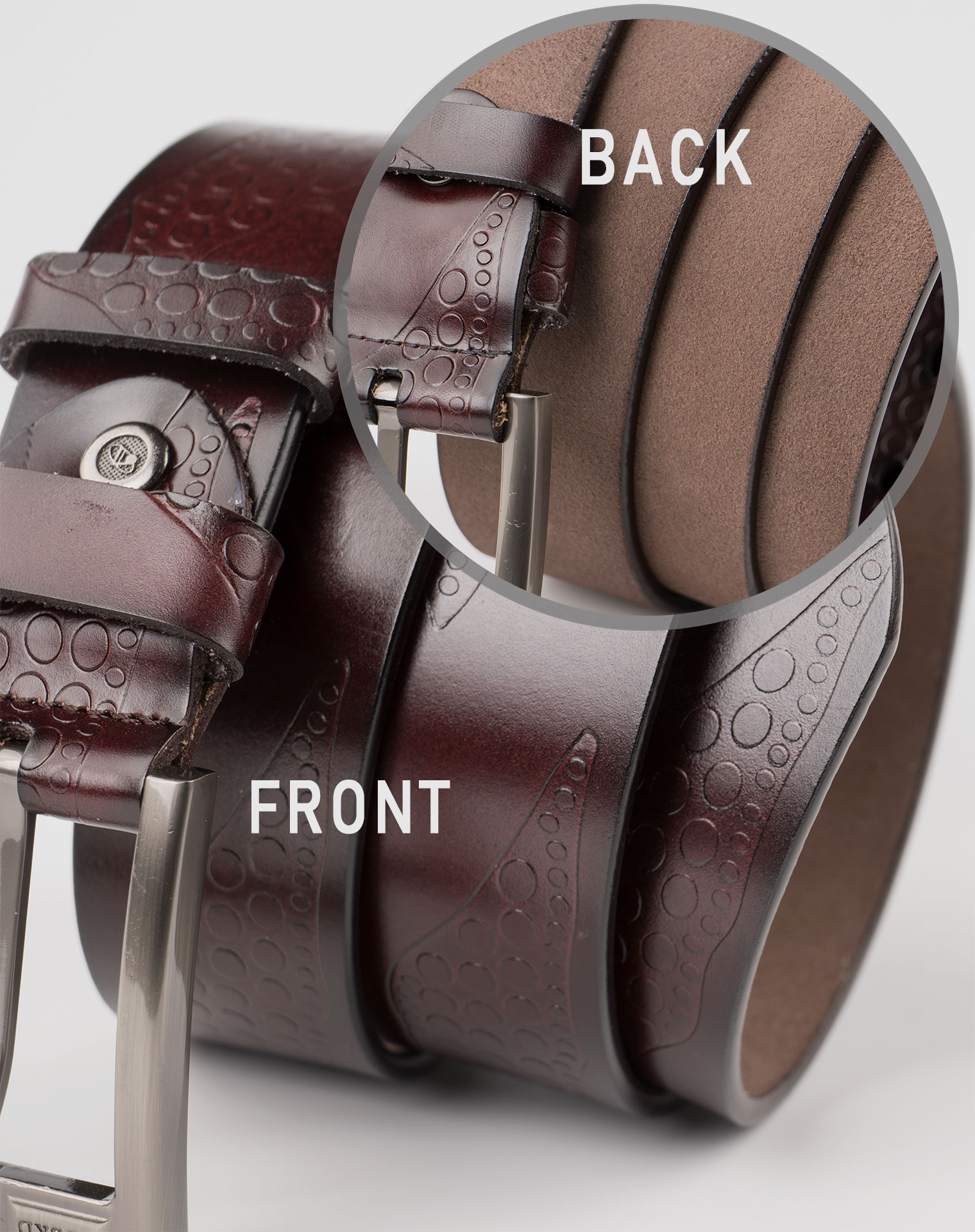 Image 4 of Mens Leather Belts of color Coffee from Noroze Brand