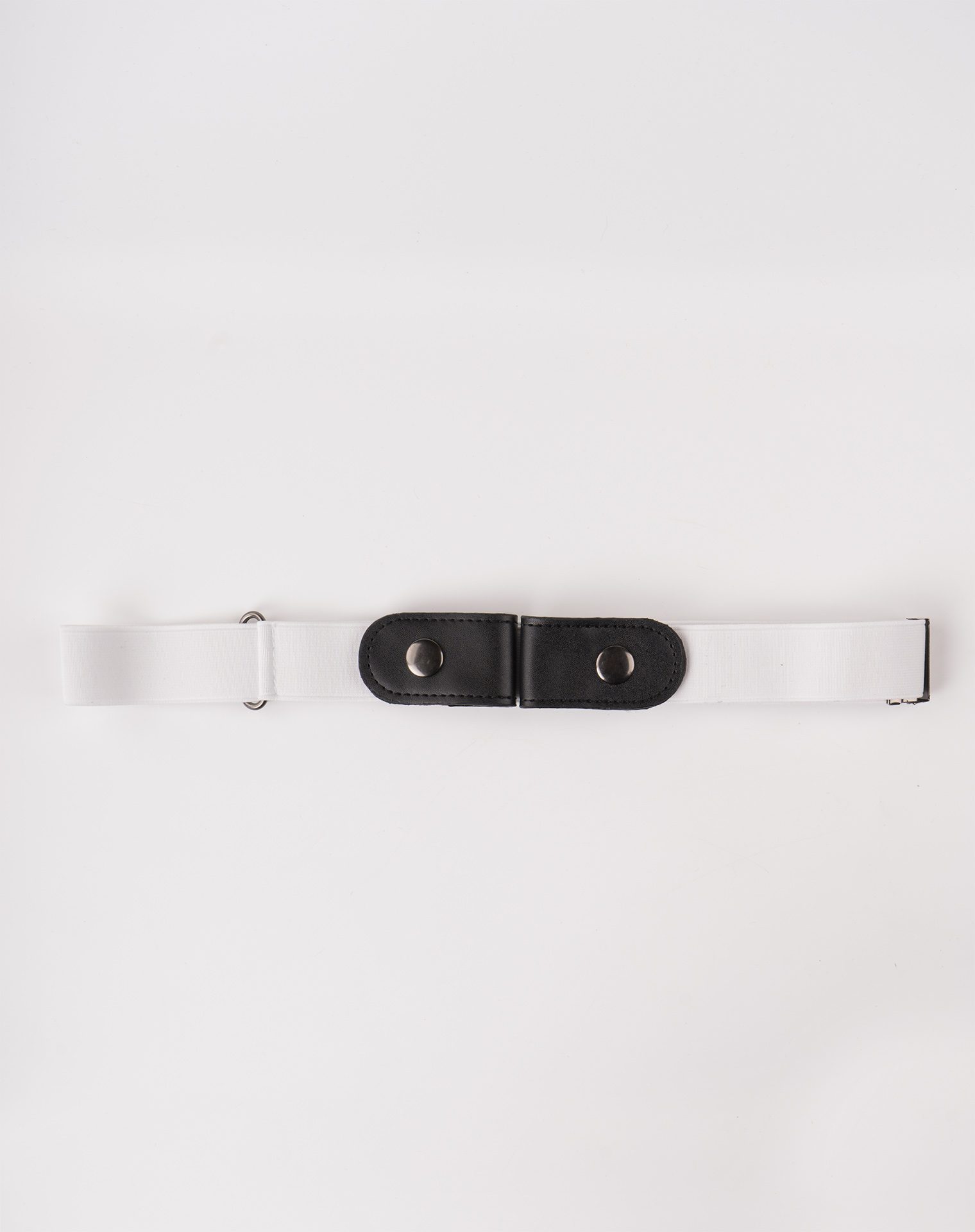 Image 1 of Womens No Buckle Belt of color White from Noroze