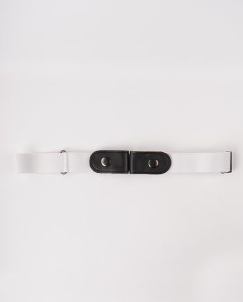Image 1 of Womens No Buckle Belt of color White from Noroze