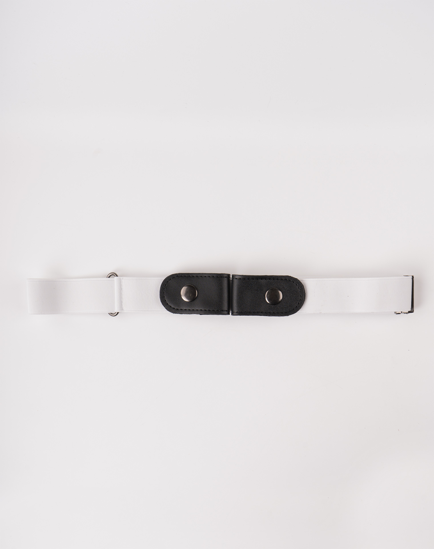 Image 1 of Womens No Buckle Belt of color White from Noroze