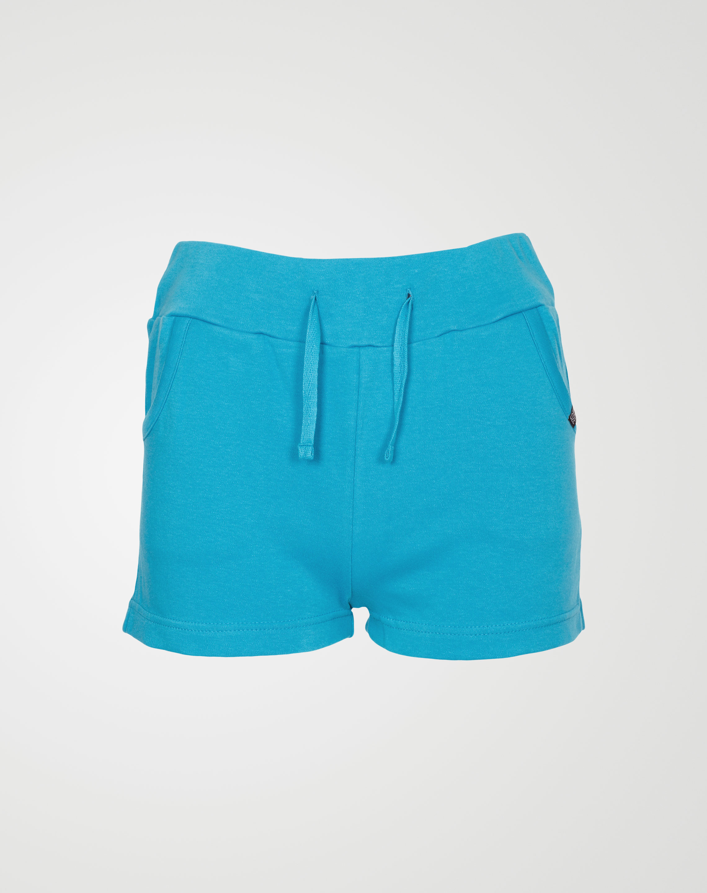 Image 1 of Womens Summer Cotton Shorts color Turquoise and sizes 8, 10, 12, 14, 16, 18, 20 from Noroze