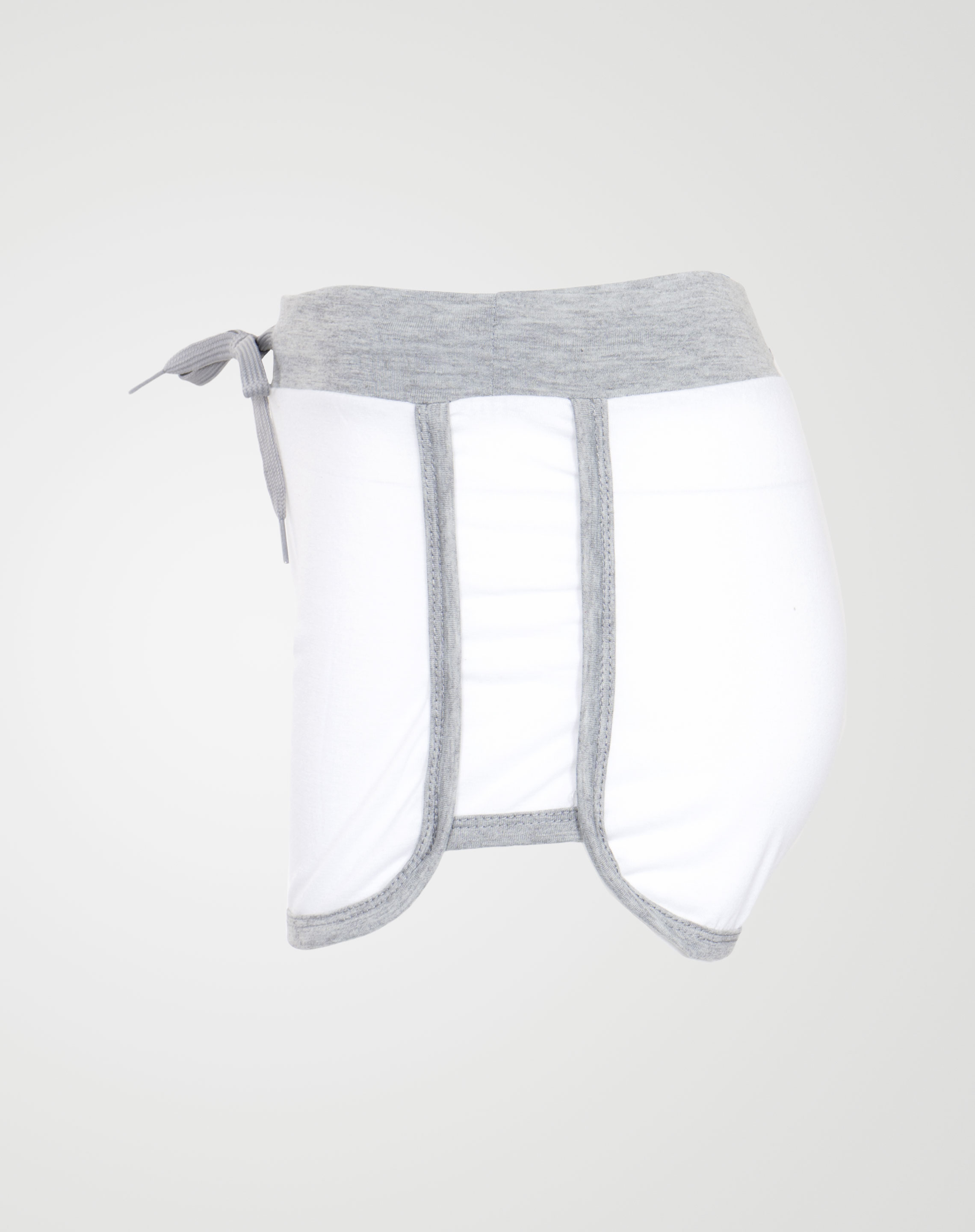 Image 2 of Womens BRKLYN Printed Hot Pants color White and sizes M, L, XL, 2XL, 3XL from Noroze