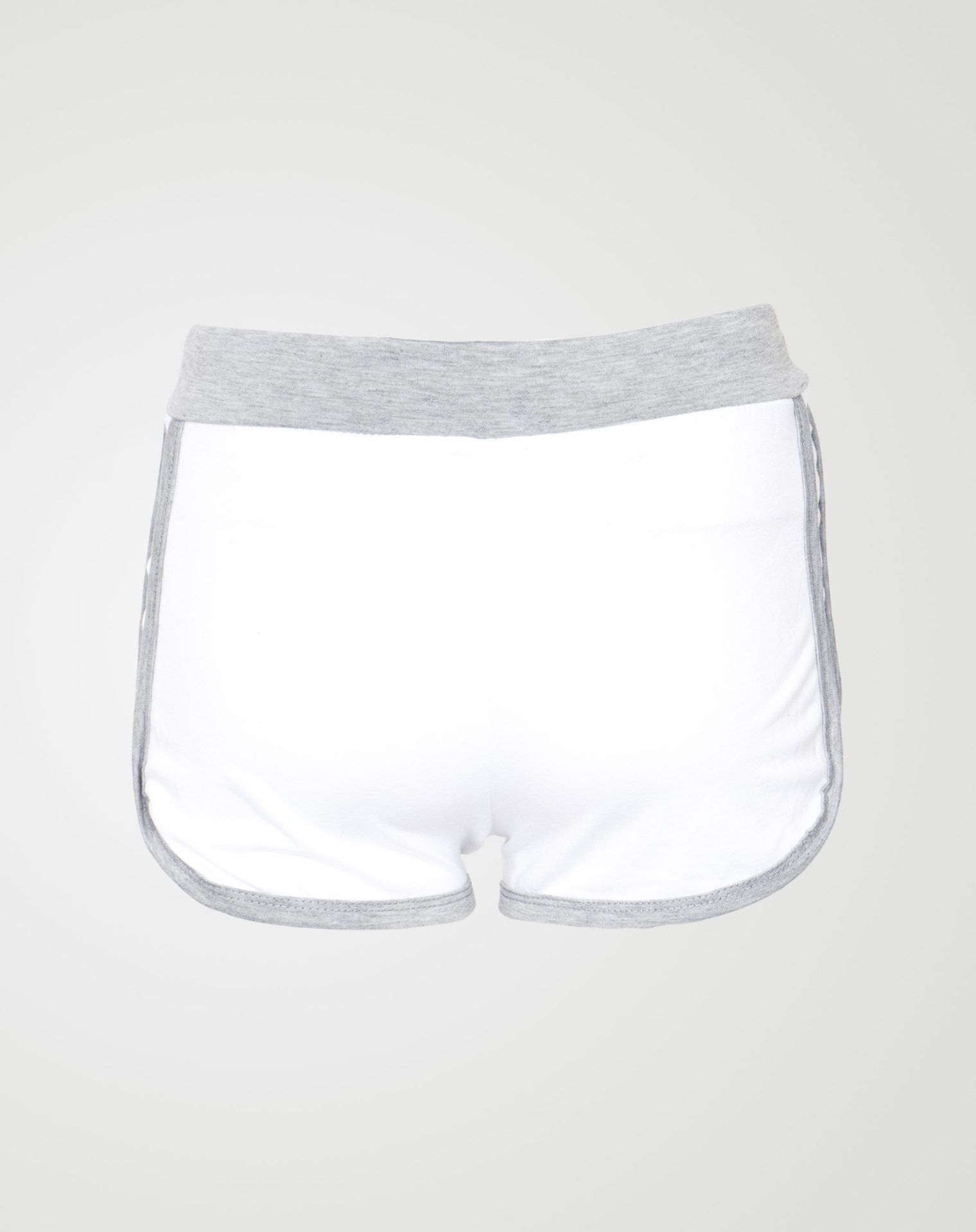 Image 3 of Womens BRKLYN Printed Hot Pants color White and sizes M, L, XL, 2XL, 3XL from Noroze