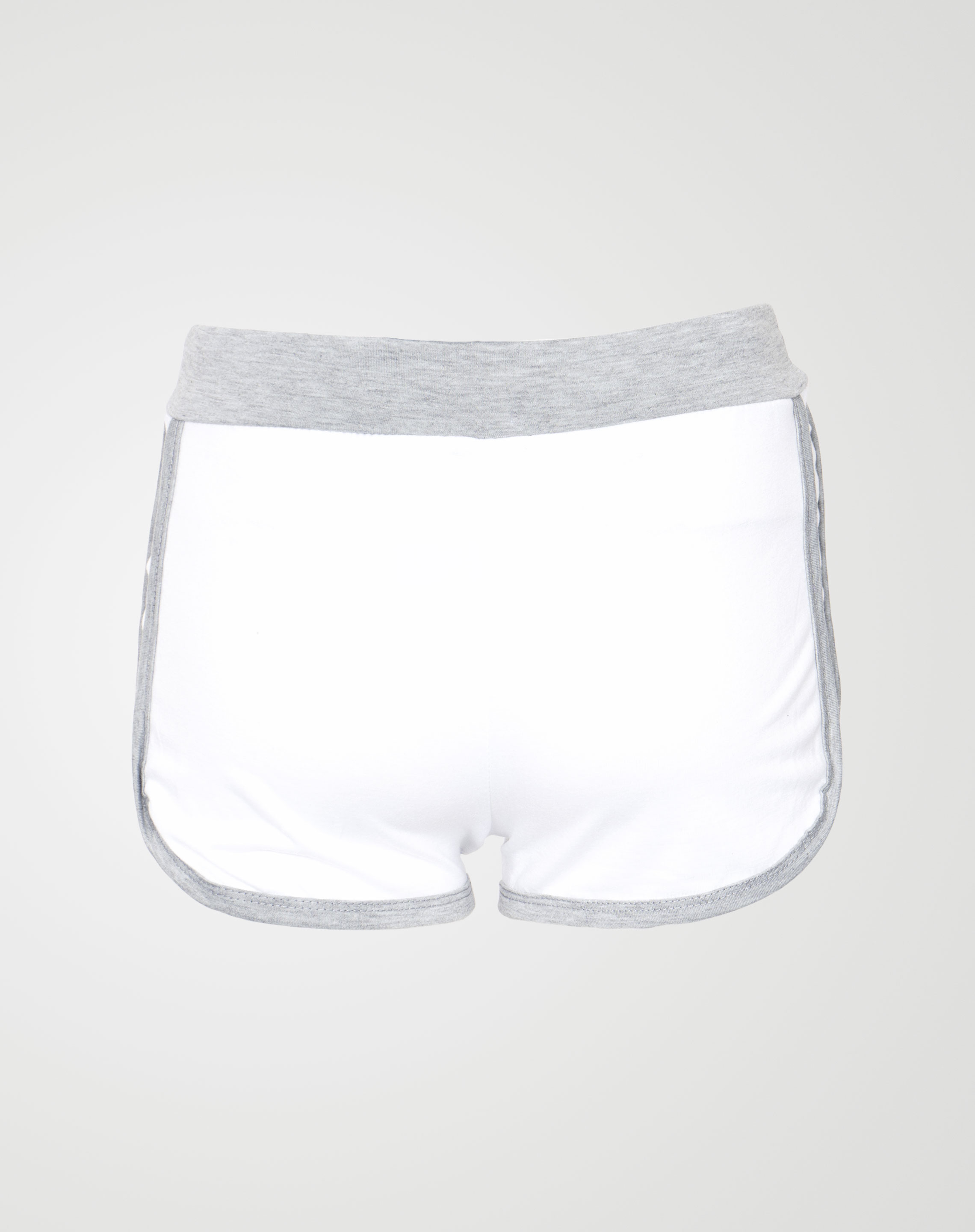 Image 3 of Womens BRKLYN Printed Hot Pants color White and sizes M, L, XL, 2XL, 3XL from Noroze